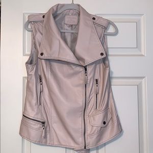 Chelsea & Violet Faux Pink Leather Vest